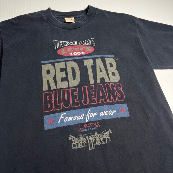 Vintage Levi's Red Tab Graphic Tee M - Picture 2 of 3
